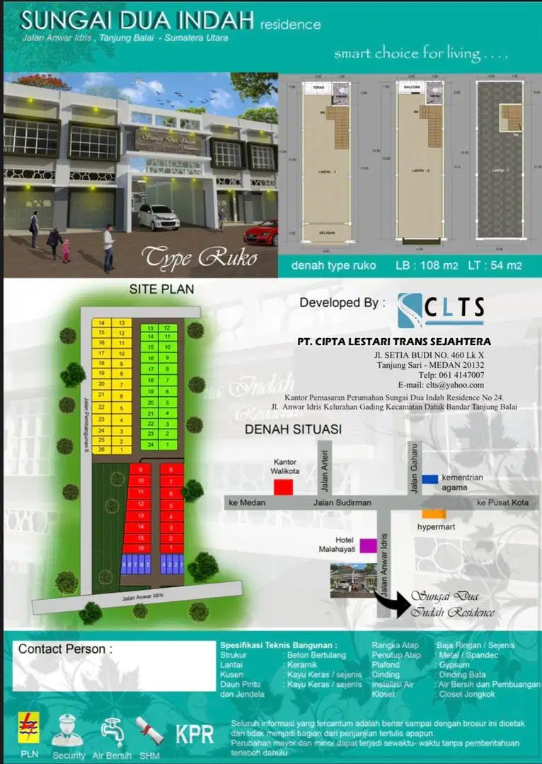 Dijual Perumahan sungai dua indah residence