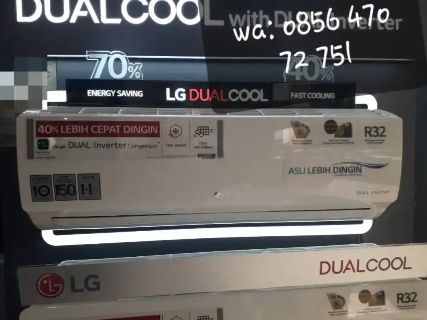 Ac Dualcool LG 1Pk Inverter T10EV4 Include Dipasang