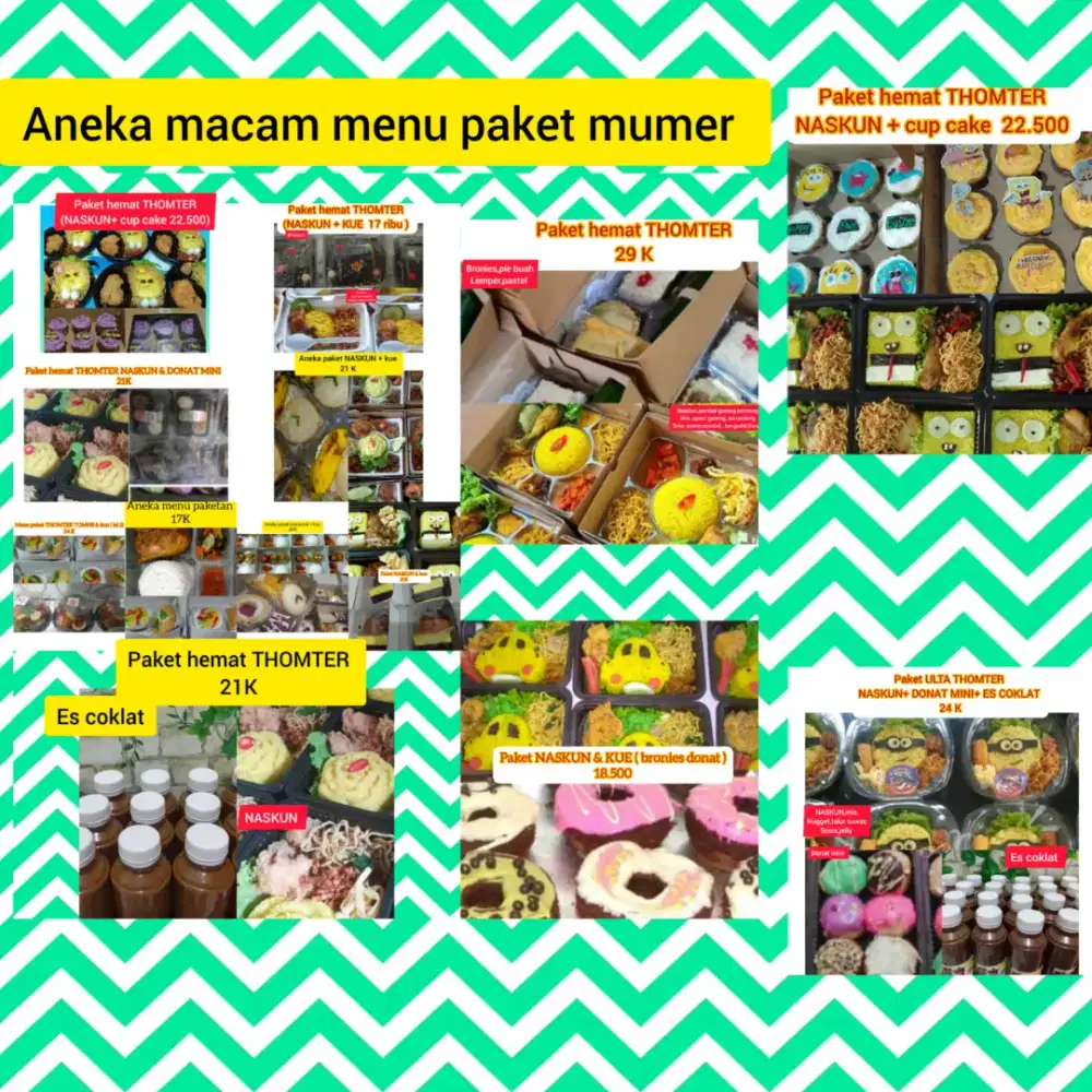 Paket nasi kue mumer