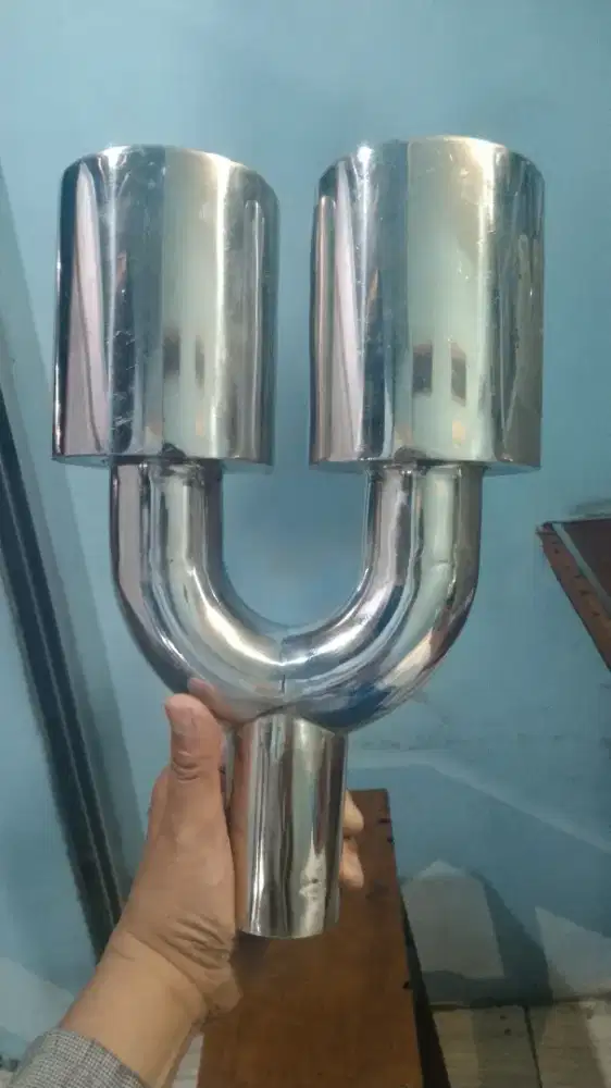 Racing kenalpot 2 lubang keren