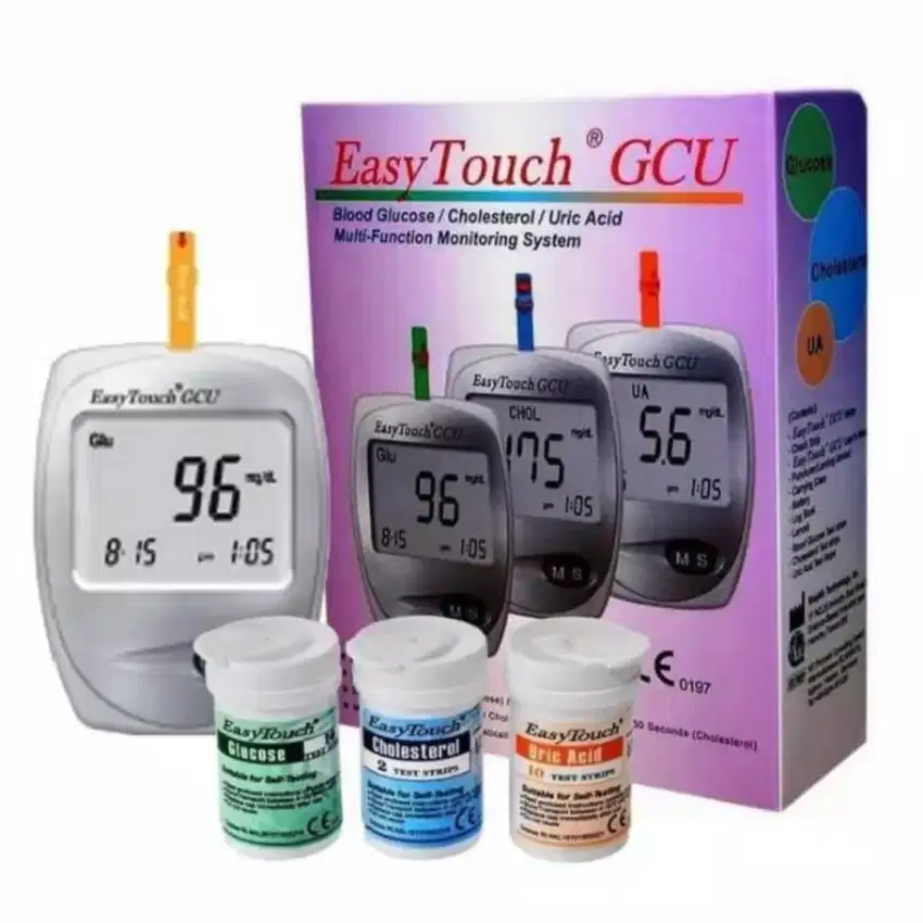 Alat periksa gula, collesterol, urid acid Easy Touch