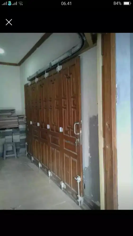 Pintu Garasi Kayu Jati
