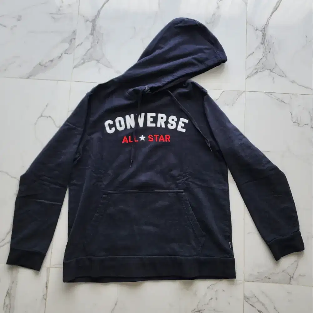 Jaket hoodie cheap converse original