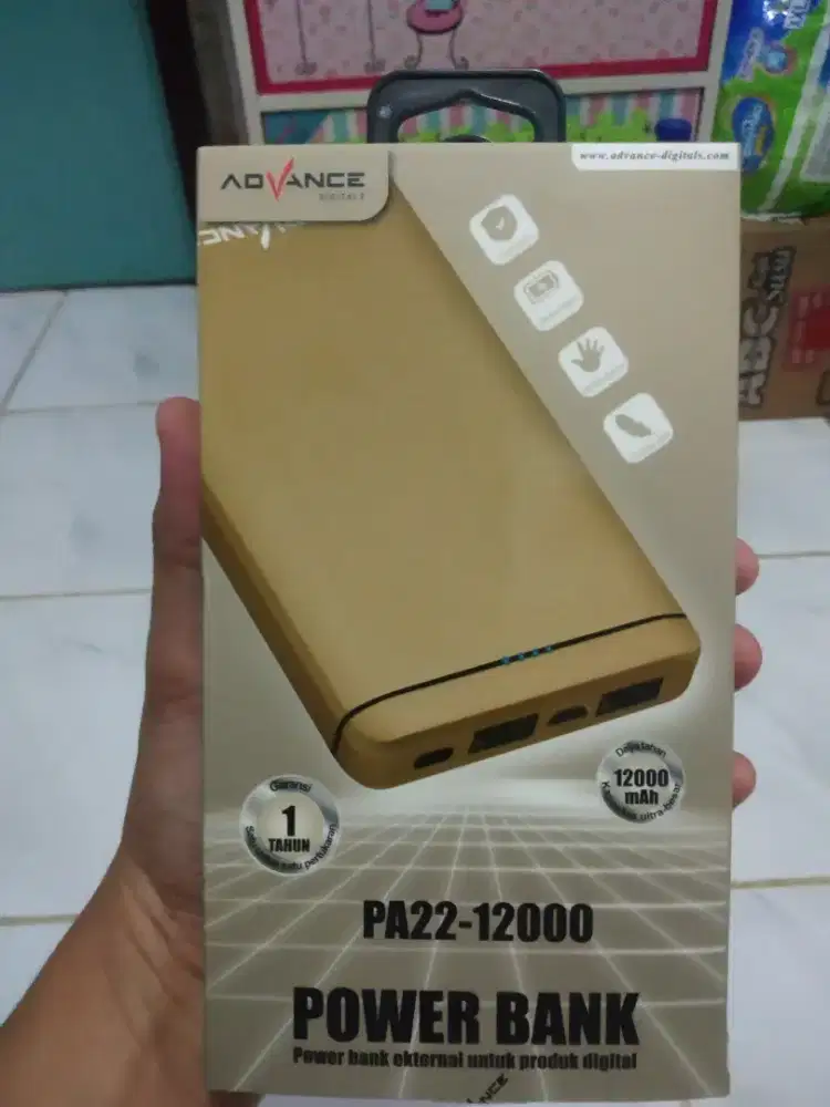 Advance PA22 - Powerbank 12000 mAh with Metallic Body