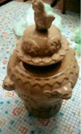 COD WTS - Guci Bagus berkelas Warna Hijau Antik Nego