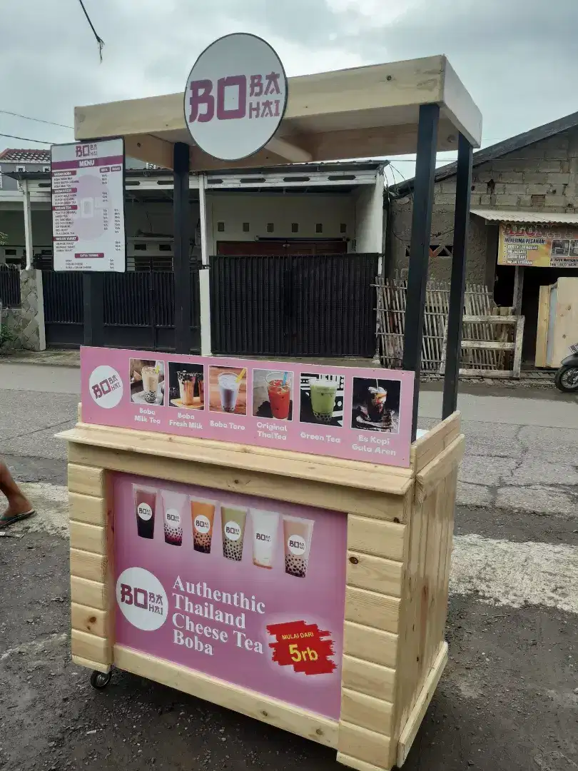 FROMO Booth / Gerobak Boba jati belanda cocok untuk usaha frainchise