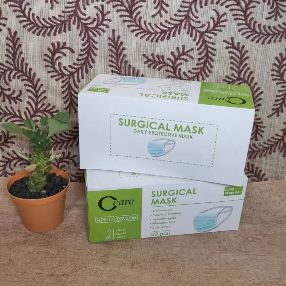 Masker Hijap Headloop 3PLY One Care