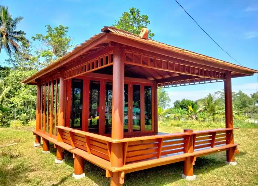 Bikin gazebo pakai kaca