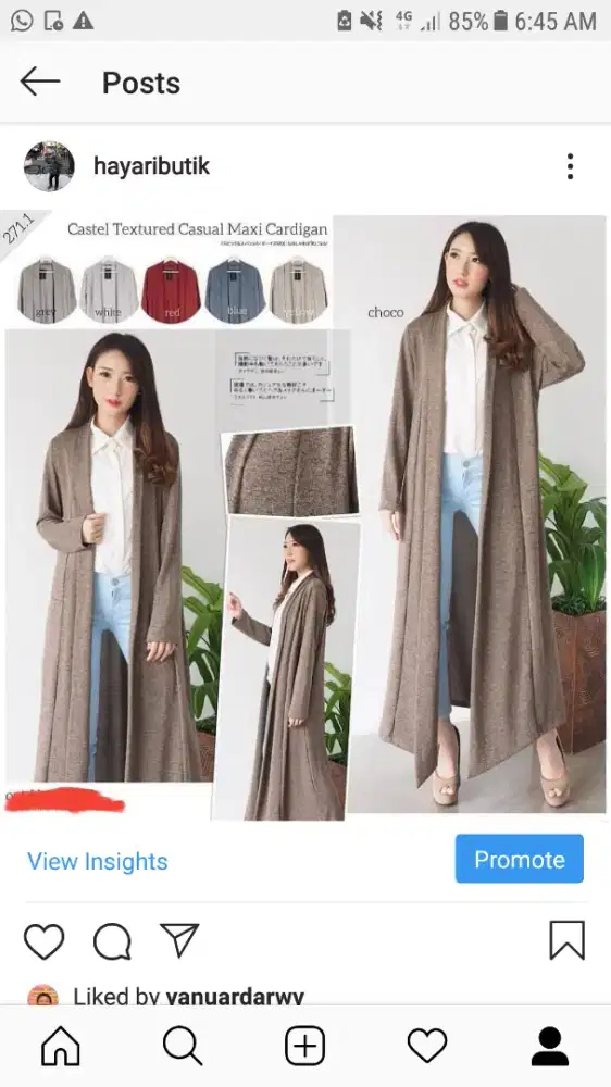 Cardigan panjang  sampe  kaki (  ukuran  gamis ). Bahan wol. Impor