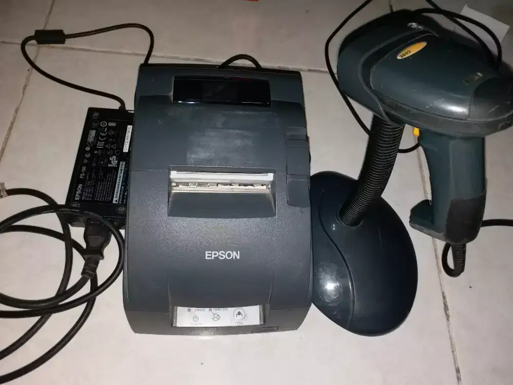 Scanner barcode dan printer thermal epson