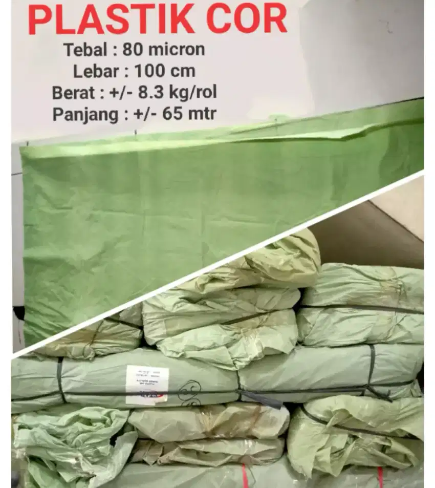 PLASTIK COR WARNA HIJAU