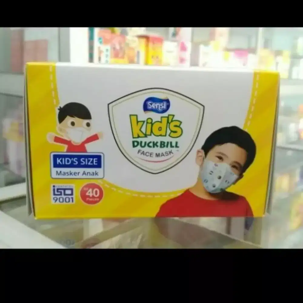 Masker Sensi Duckbill Anak 3 Ply Isi 40 Pcs