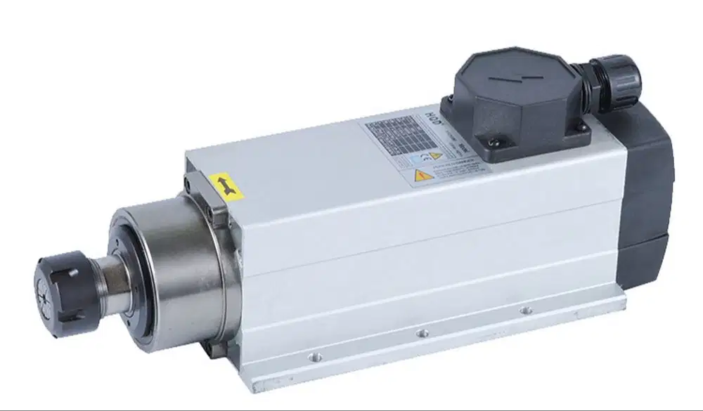 Spindle Motor 2.2kw 220V Air-cooled Square ER20 untuk mesin CNC