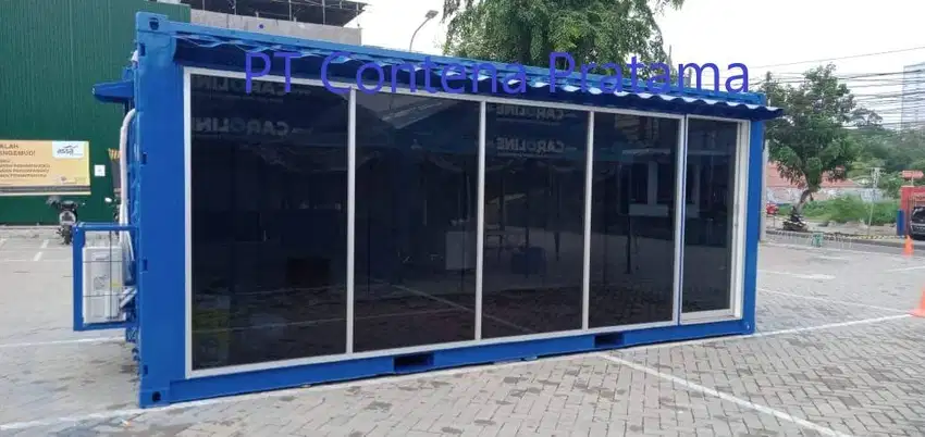 Container Office 20 Feet Full Kaca