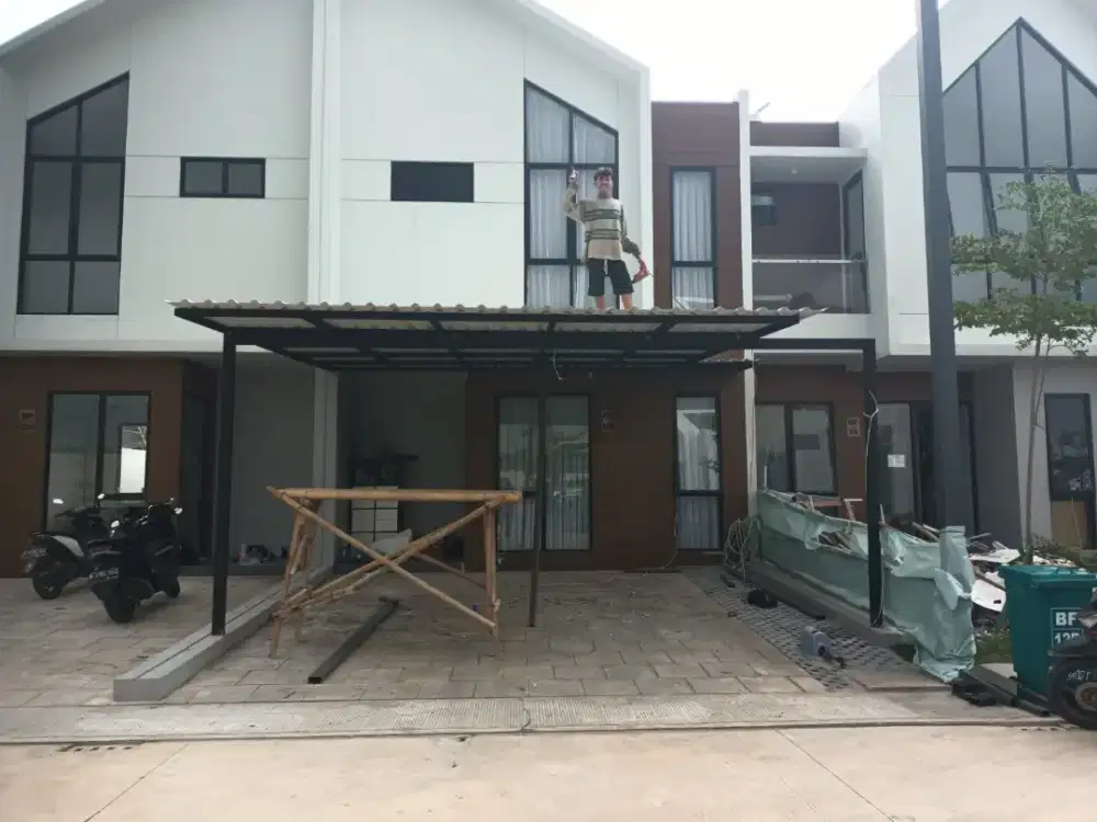 Kanopi Minimalis Full besi Holo