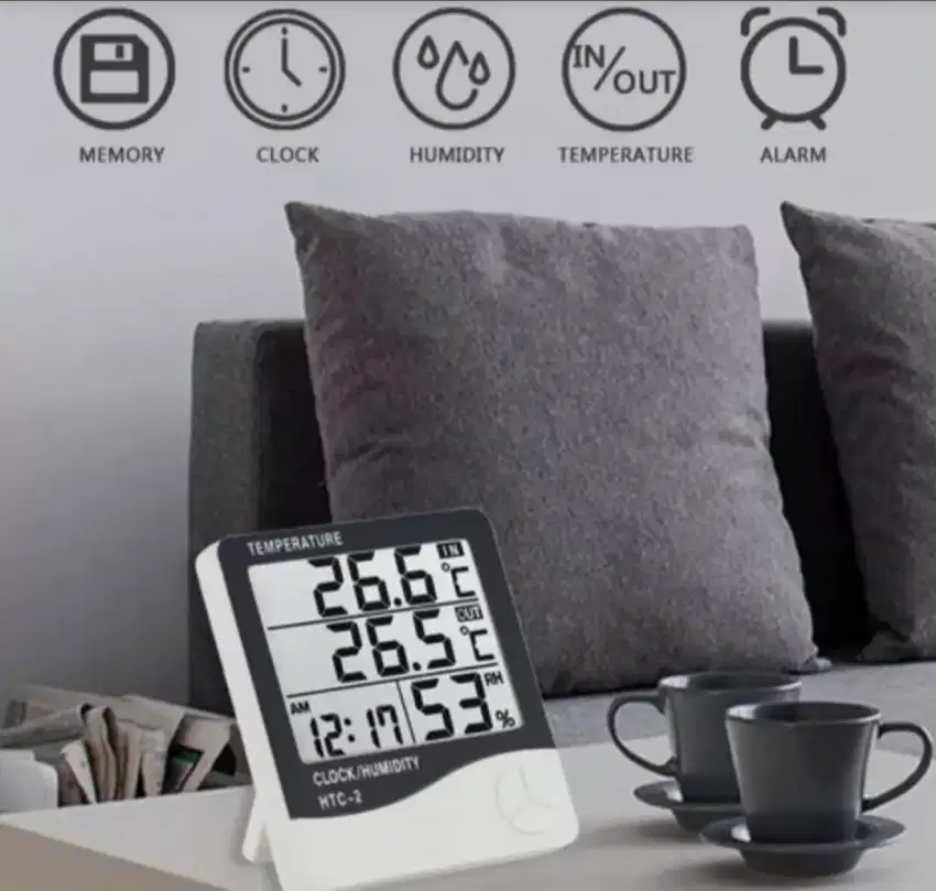 HTC2 hygrometer suhu kelembaban