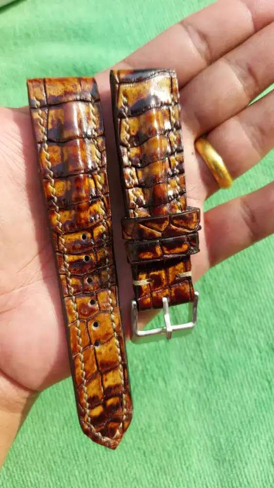 Strap Kulit Asli Jam Tangan lug 22mm