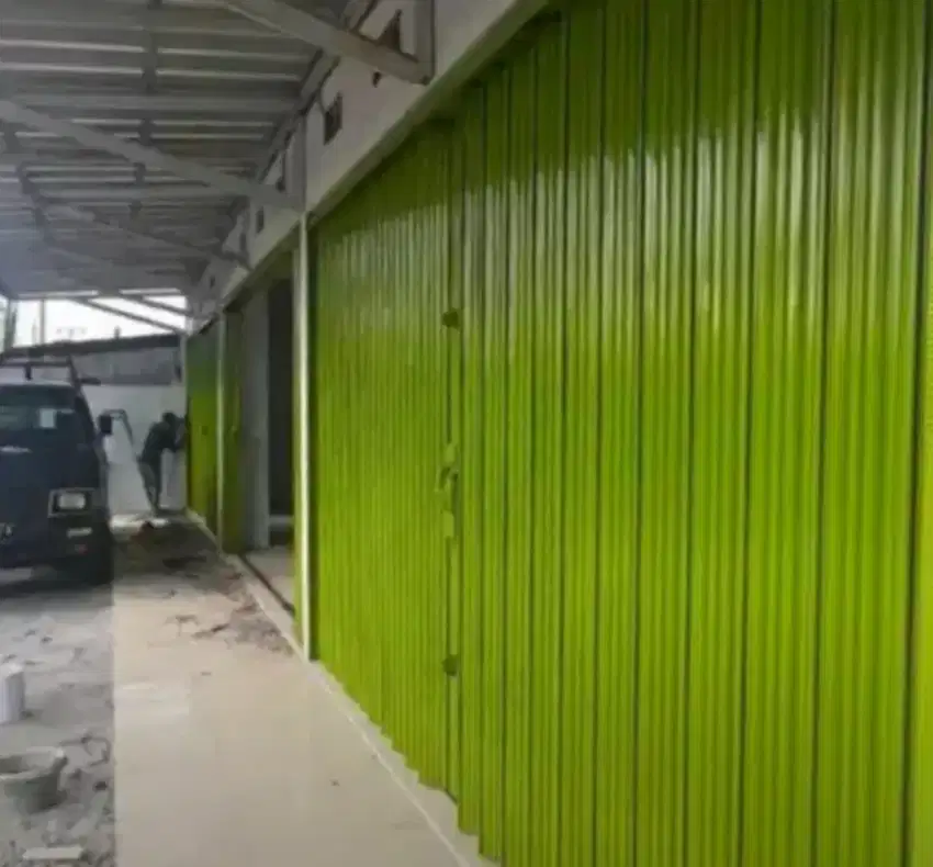 Rolling door folding gate
