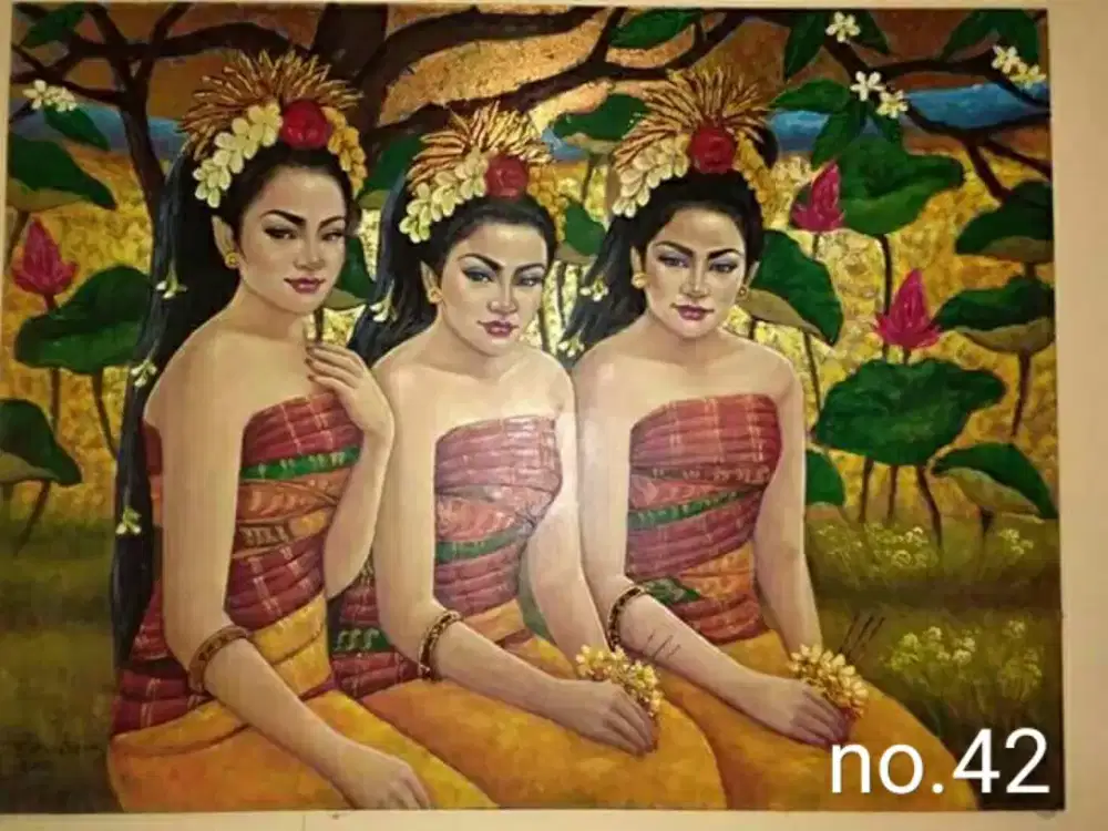 Lukisan canvas cat minyak