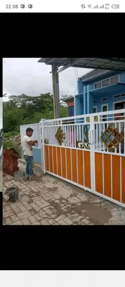 Pagar minimalis model grc serat kayu