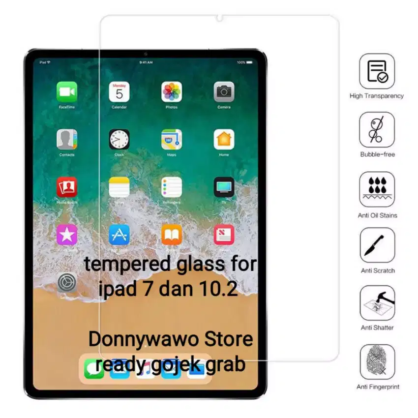 Tempered Glass Anti Gores Protector Ipad 7 10.2 10,2 Curved 9H 2019