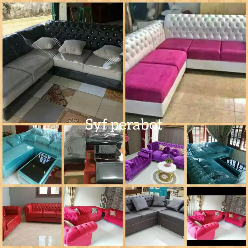 Kursi tamu sofa model gewang seribu