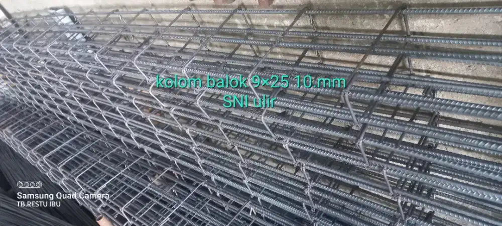 Jual besi rakitan kolom praktis dan sepatu pondasi