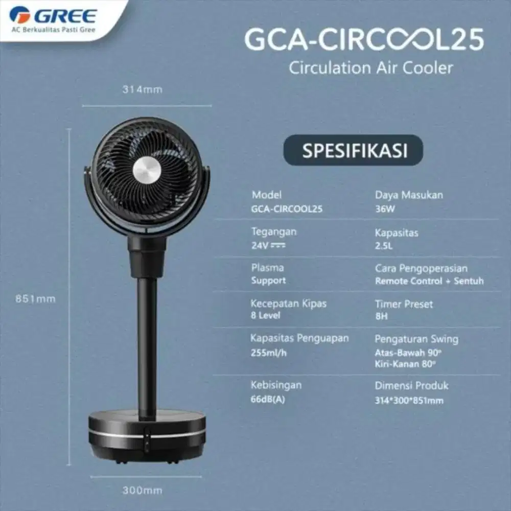 Kipas Angin Air Cooler Fan Gree Cooler Circool