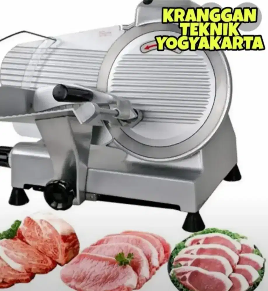 (KRANGGAN TEKNIK)mesin meat slicer 12 inch potong daging shabu beef