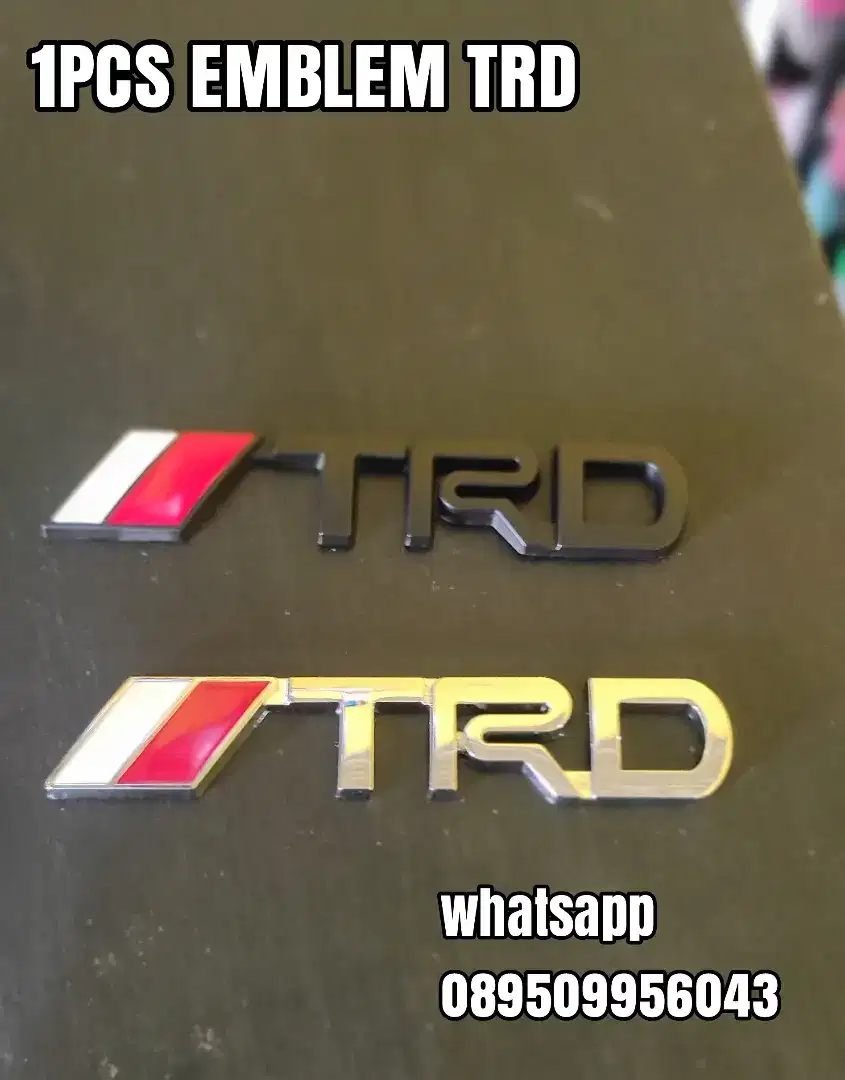 1x sticker EMBLEM TRD