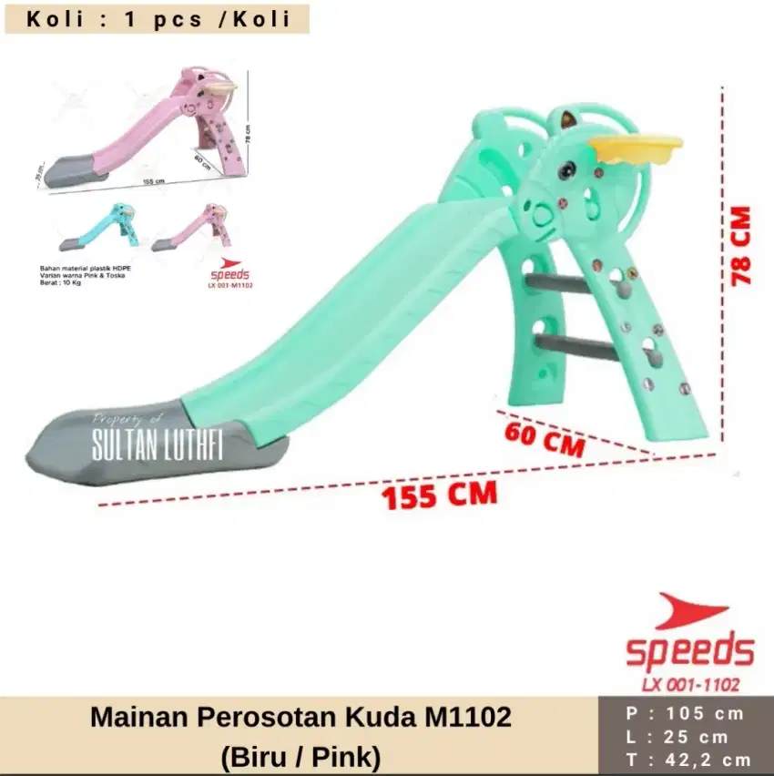 Mainan Perosotan Kuda M1102