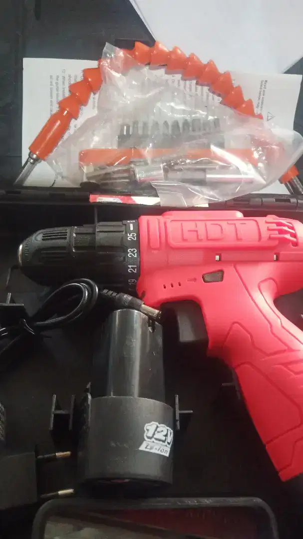 (RUMAH TEKNIK JOGJA)Bor cordless termurah 2 bateraii