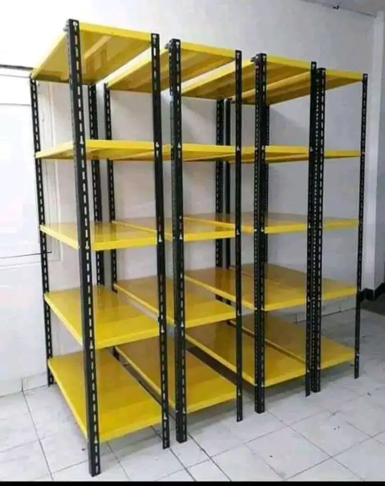 Rak besi rak gudang serbaguna cat open plat tebal