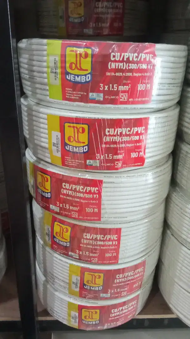 Kabel listrik merk JEMBO CABLE