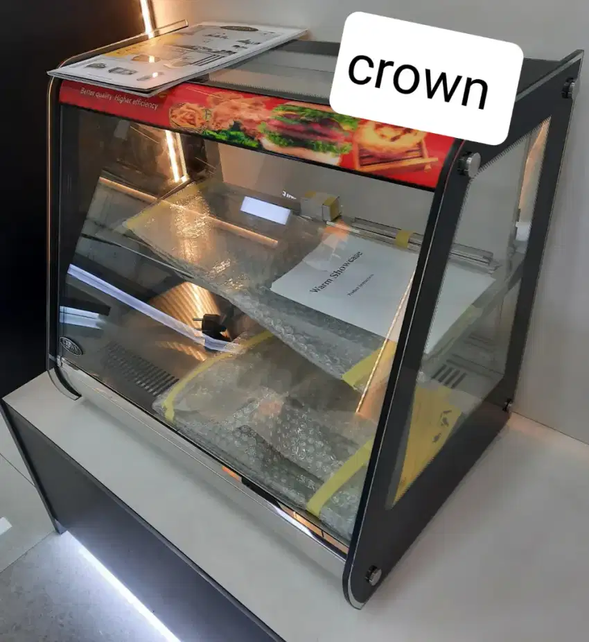 Food Warmer Showcase Penghangat Makanan Crown FW600