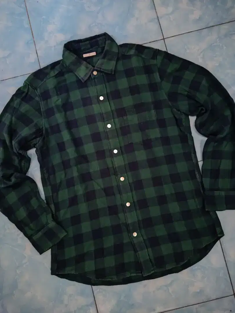 GU Uniqlo Kemeja Flannel Flanel