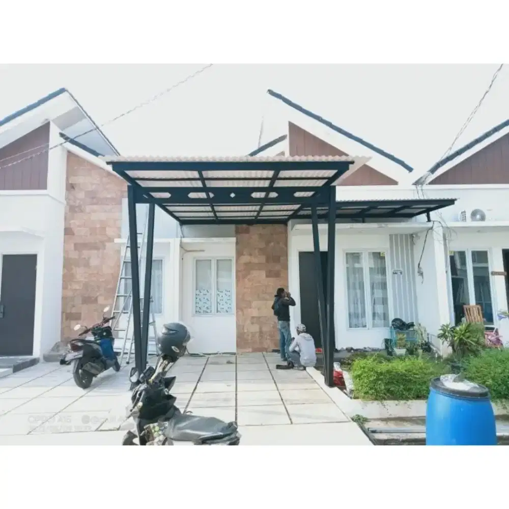 Pemasangan kanopi baja ringan