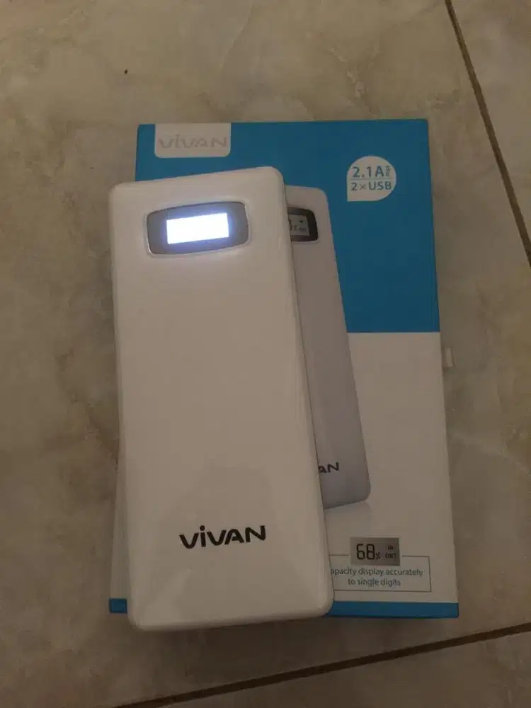 powr bank merk Vivan kapasitas 22.400 mAh asli 100%