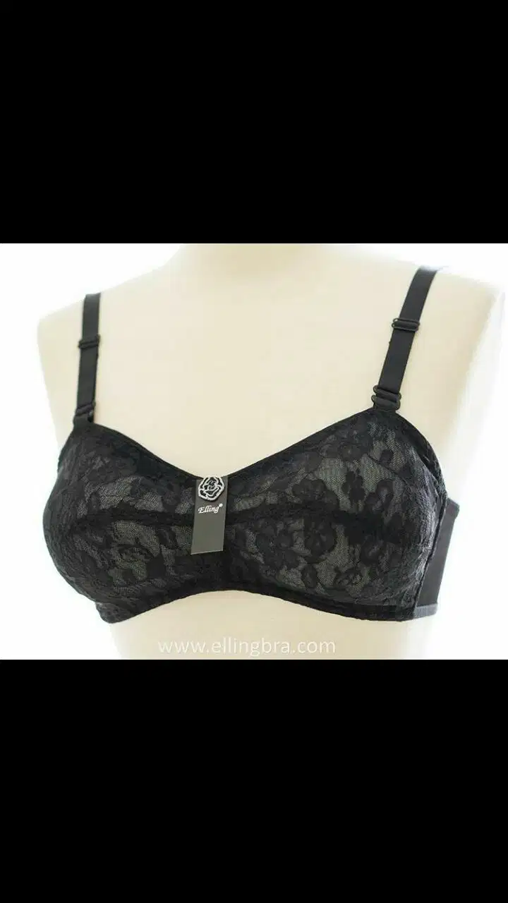 Elling Bra Hitam dan Cream