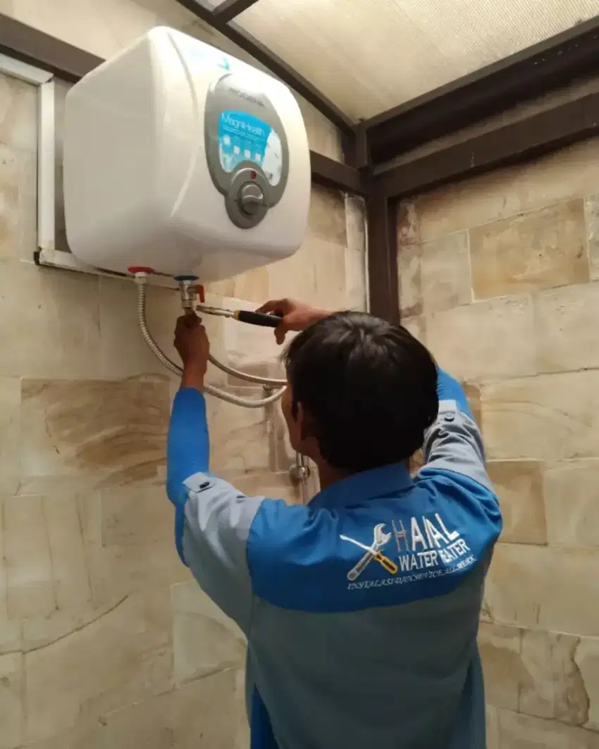 PAKET LENGKAP INSTALASI WATER HEATER LISTRIK/KERAN PANAS DINGIN