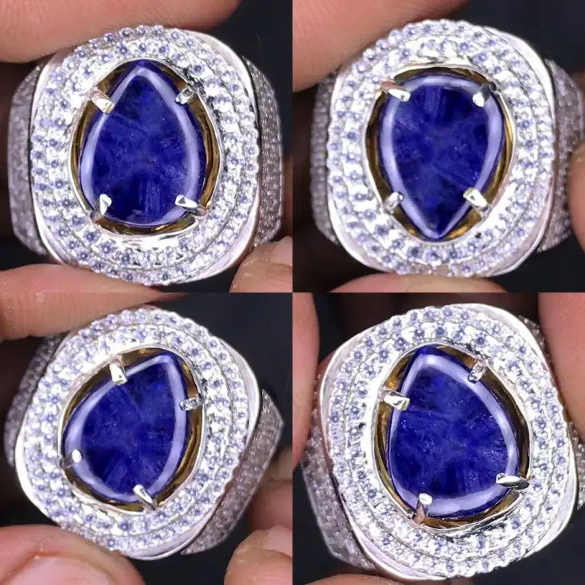 NATURAL TRAPHICHE BLUE SAPPHIRE 6.08 CTS HQ