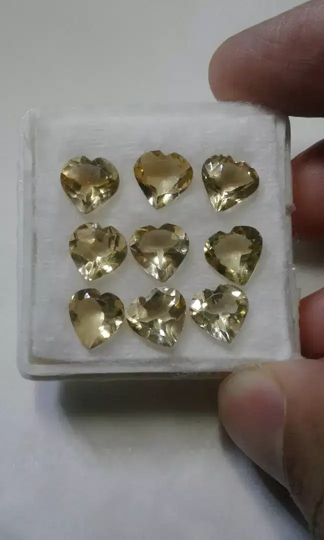 Sepaket 9pcs Batu Citrine Love