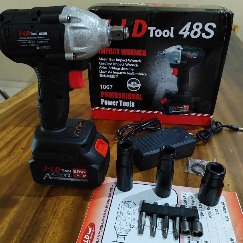 Bor cordless wrench jld 48s impact 1baterai