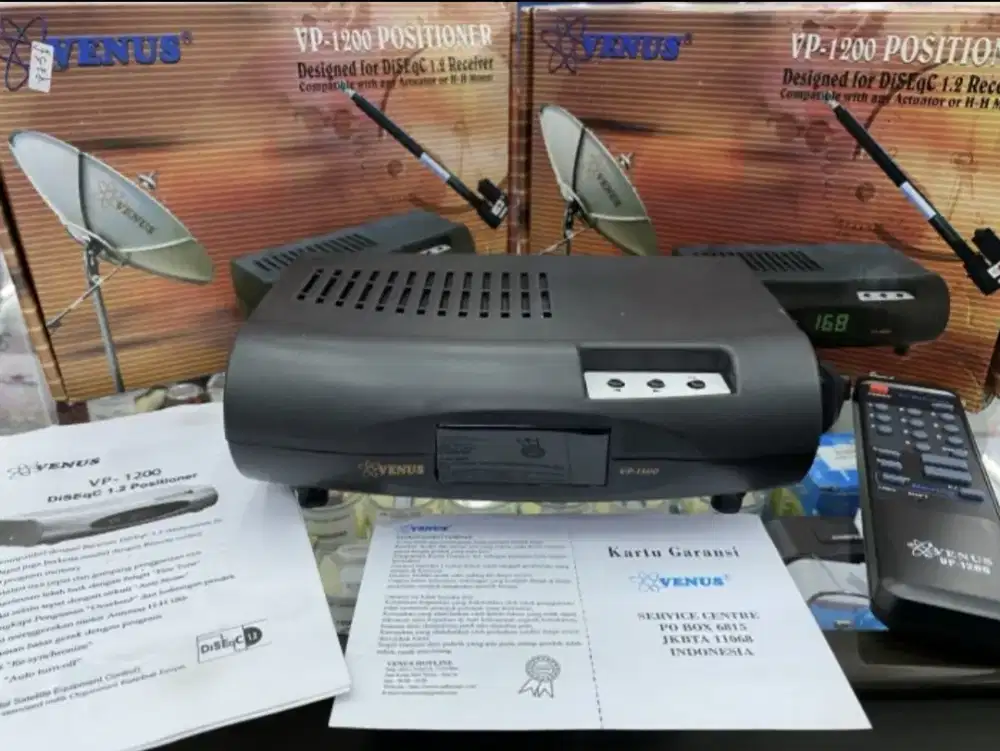 Positioner penggerak antena parabola