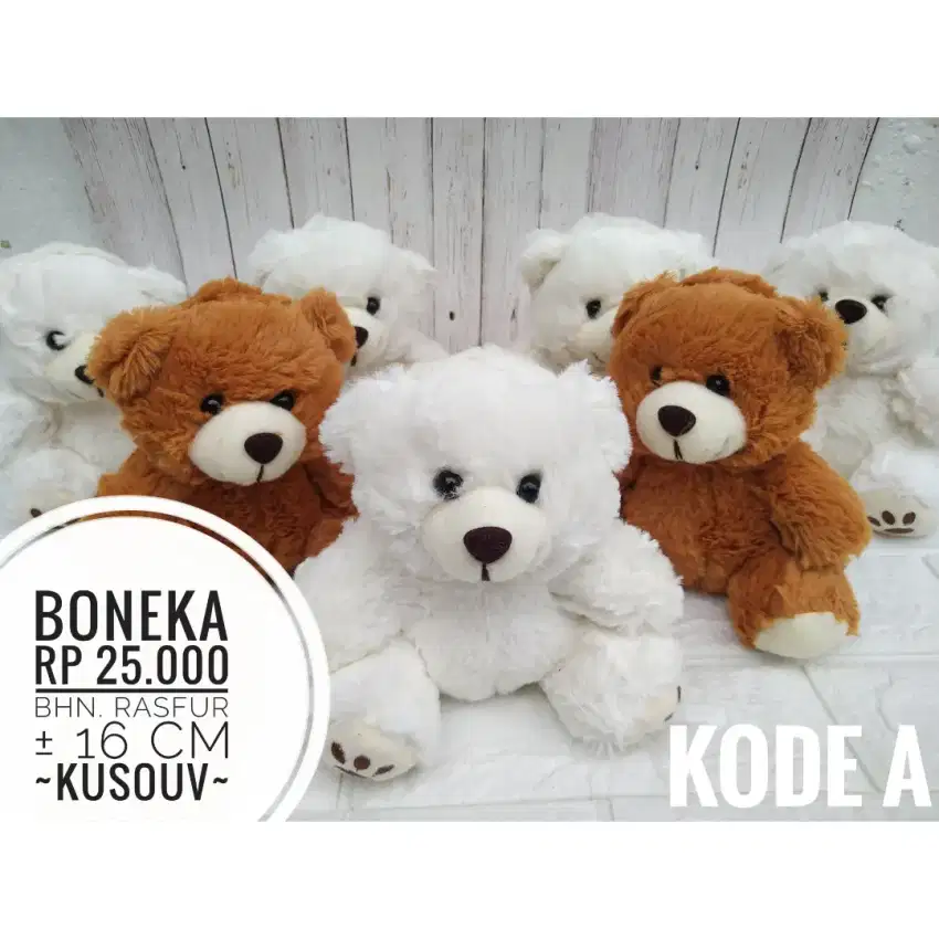 Boneka Bear Rasfur/Boneka Teddy Solmicro/Boneka Bucket