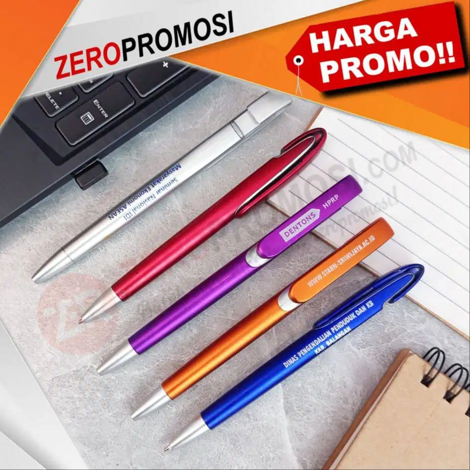 Pulpen Cetek Pena Plastik 1117 untuk souvenir