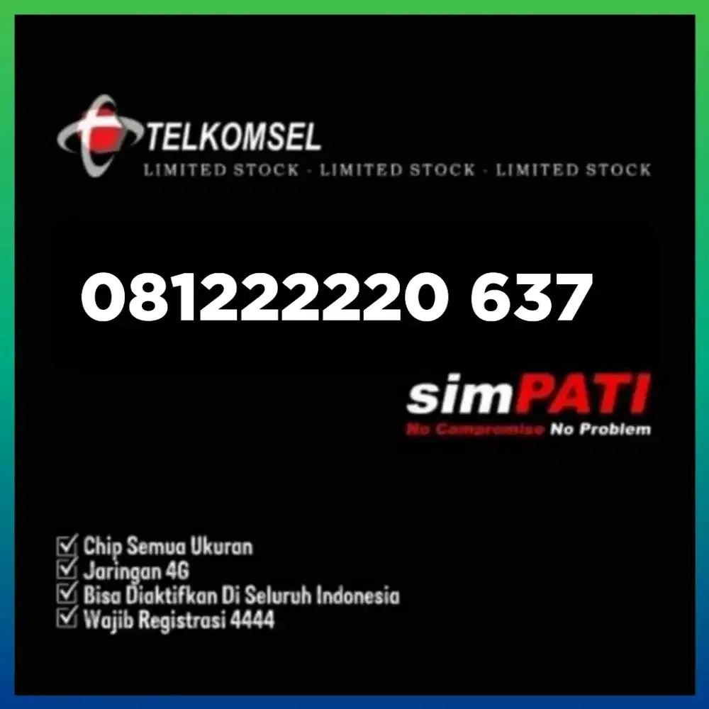 Nomor cantik simpati Telkomsel