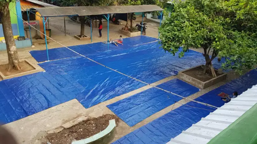 Terpal untuk alas bawah dan tutup atas