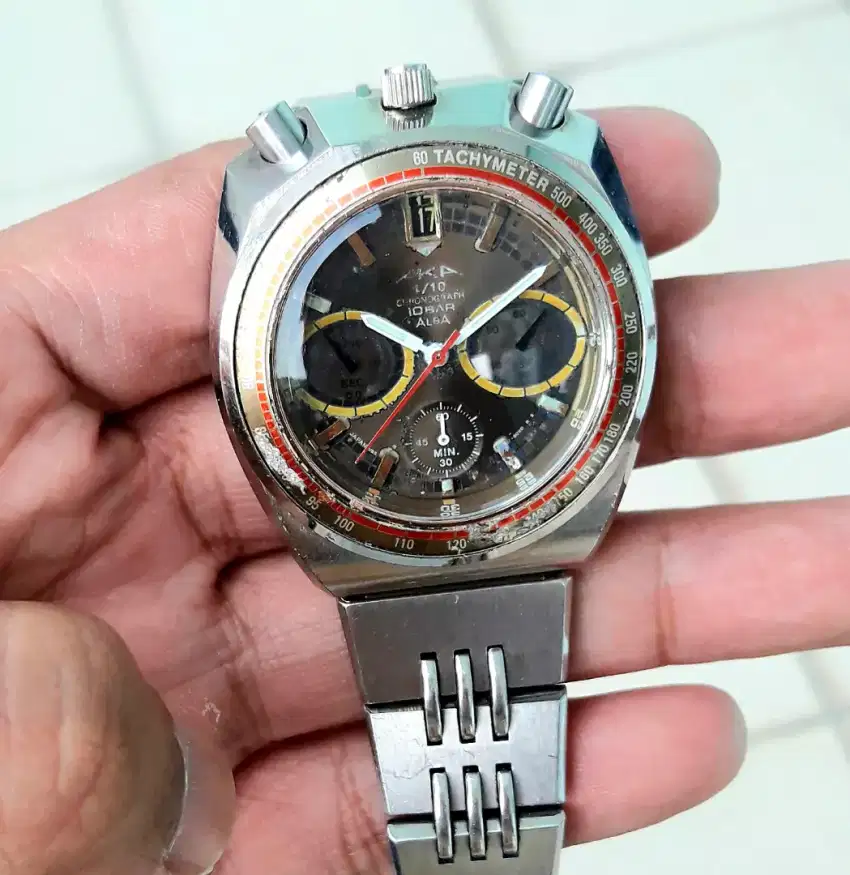 Seiko alba bullhead vintage quartz ori panda pogue citizen tv antik