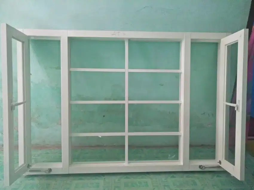 Kusen aluminium pintu jendela dan kaca